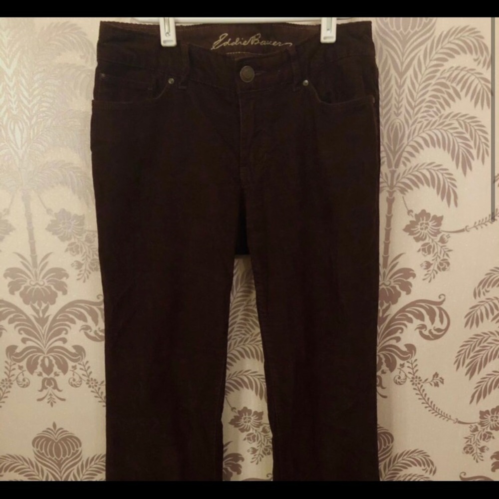 low rise corduroy jeans with flare